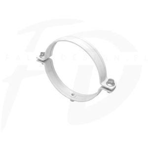 Obejma do dybla stal Inguri ⌀ 100 kolor biały RAL 9002